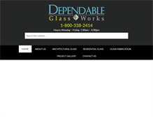 Tablet Screenshot of dependableglass.com